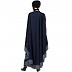 Embroidery Irani Kaftan with contrast border-Navy